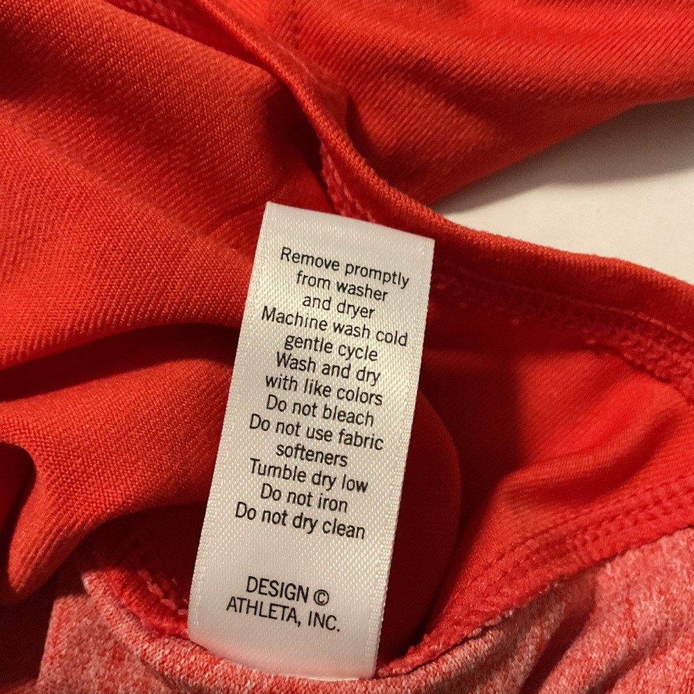 Athleta Women’s Half Zip Pullover Jacket size XS Orange - Picture 11 of 12